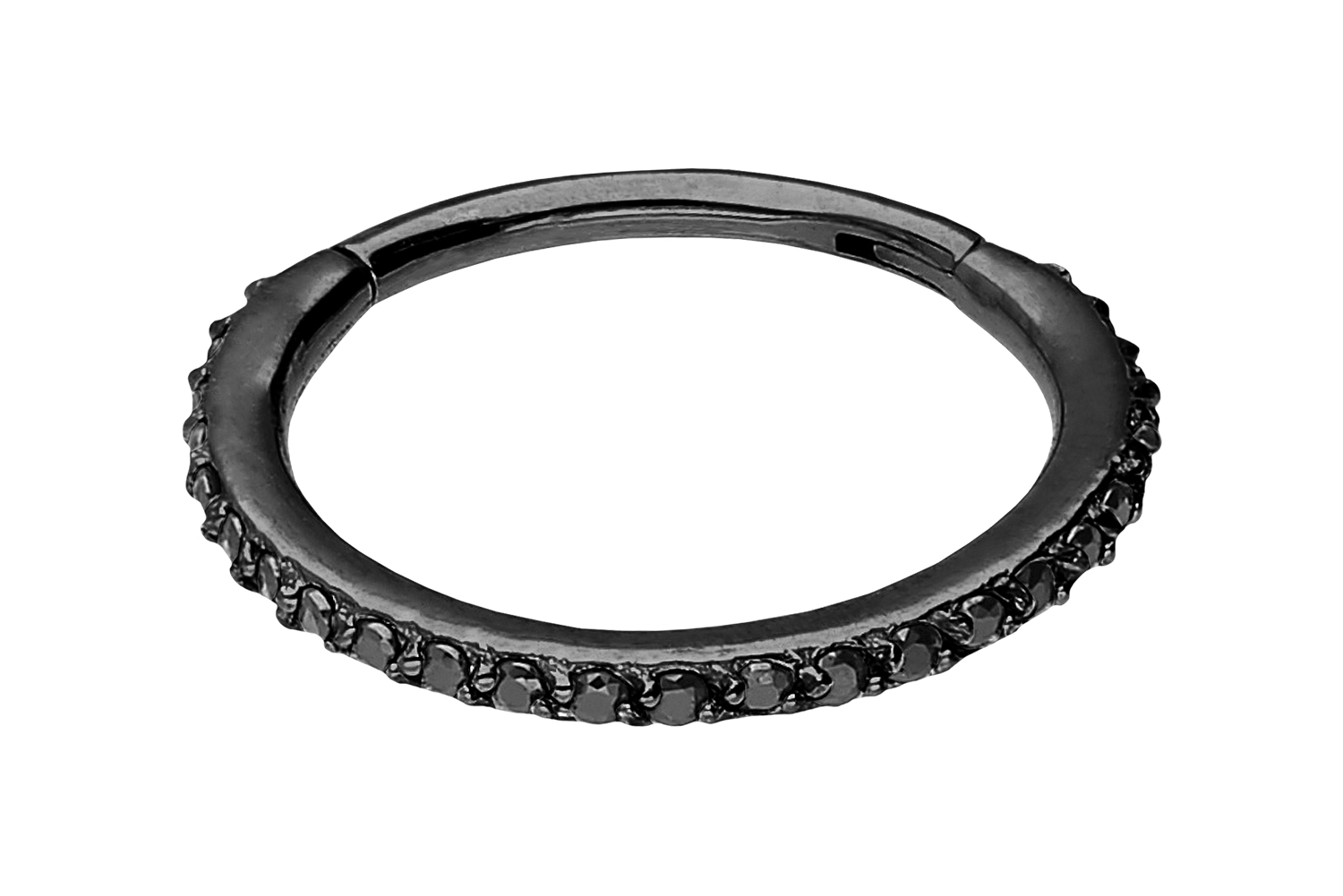Chirurgenstahl Segmentring Clicker Piercing EINGEFASSTE KRISTALLE ++SALE++